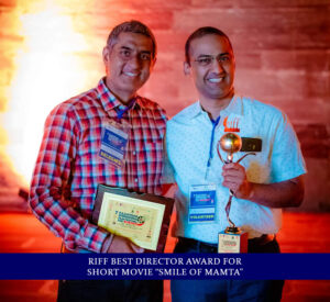 Dr Sushil Nahar - Plastic Surgeon - RIFF Best Director Award for short movie SMILE of MAMTA