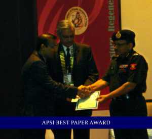 Dr. Sushil Nahar - Plastic Surgeon - APSI Best Paper Award